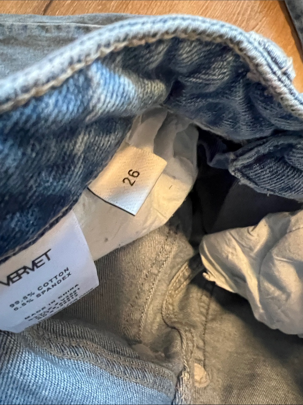 Vervet Women’s Light Blue High-Rise Jeans 26 - Picture 8 of 10